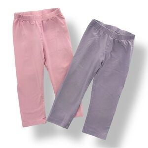 Hanna Andersson | Two Pairs of Solid Color Capri Length Leggings (8)